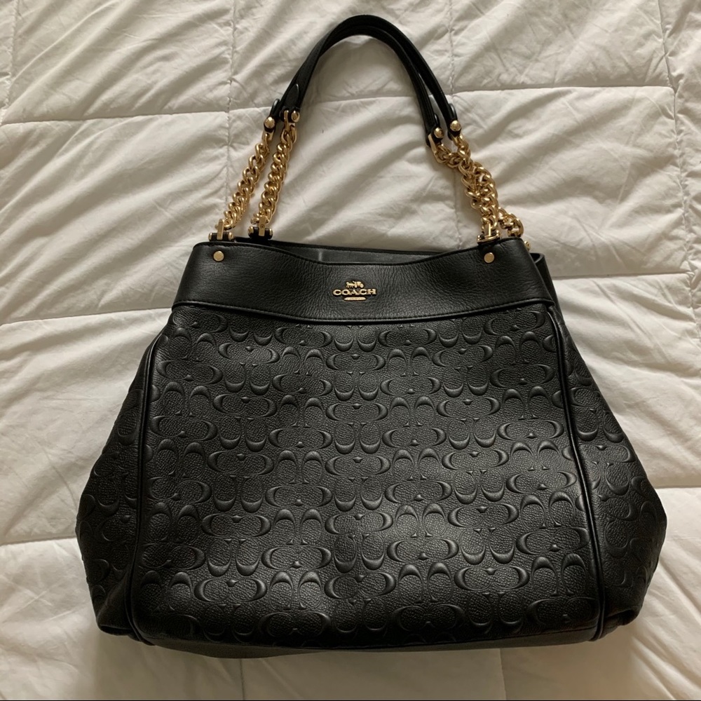 Coach bag with pillow